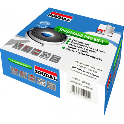 Boite VAE 4 Rouleaux SOUDABAND PRO BG1 [15 / 2-6] Boîte 48 Mètres - SOUDAL | 125860