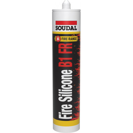 Mastic coupe feu FIRESILICONE B1 FR Blanc Cartouche 300 ML - SOUDAL | 147413