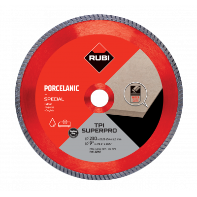 Disque TPI 230 MM SUPER PRO - RUBI | 31967