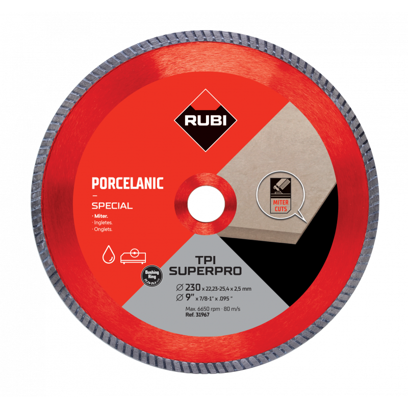 Disque TPI 230 MM SUPER PRO - RUBI | 31967