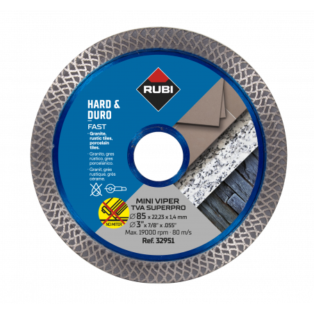 Disque MINI VIPER-TVA 85 SUPERPRO - RUBI | 32951