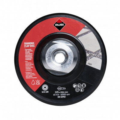 Disque LAM.100/120 grain MED.Ø115MM M14 - RUBI | 32927