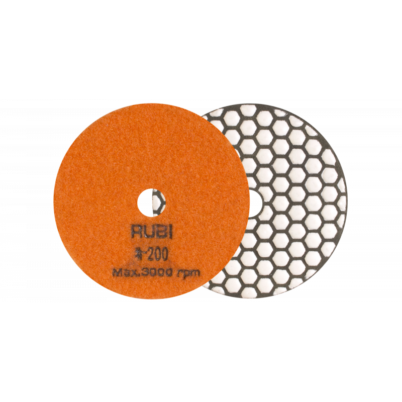 Disque diamant polissage et ponçage à sec Ø100 MM GR. 200 - RUBI | 62972