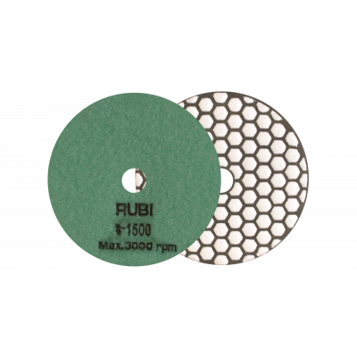 Disque diamant polissage et ponçage à sec Ø100 MM GR. 1500 - RUBI | 62975