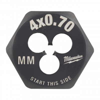 Filière de filetage HEX métrique M4-0.70 - Blister - Milwaukee | 4932500610