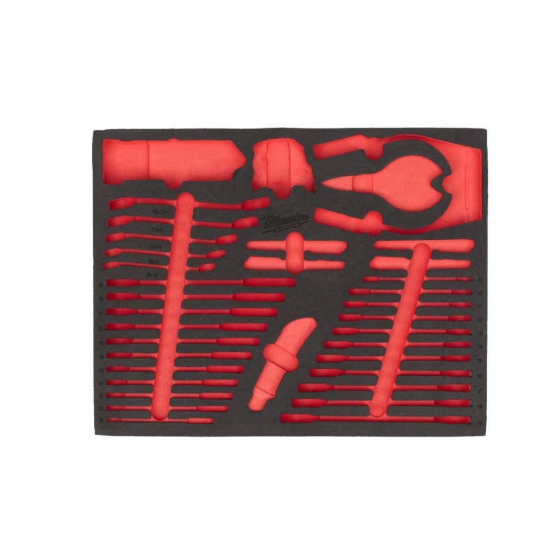 MODULE MOUSSE VIDE  POUR JEU DE PINCES ET MARTEAU DE 14 PCS - Milwaukee | 4932500766