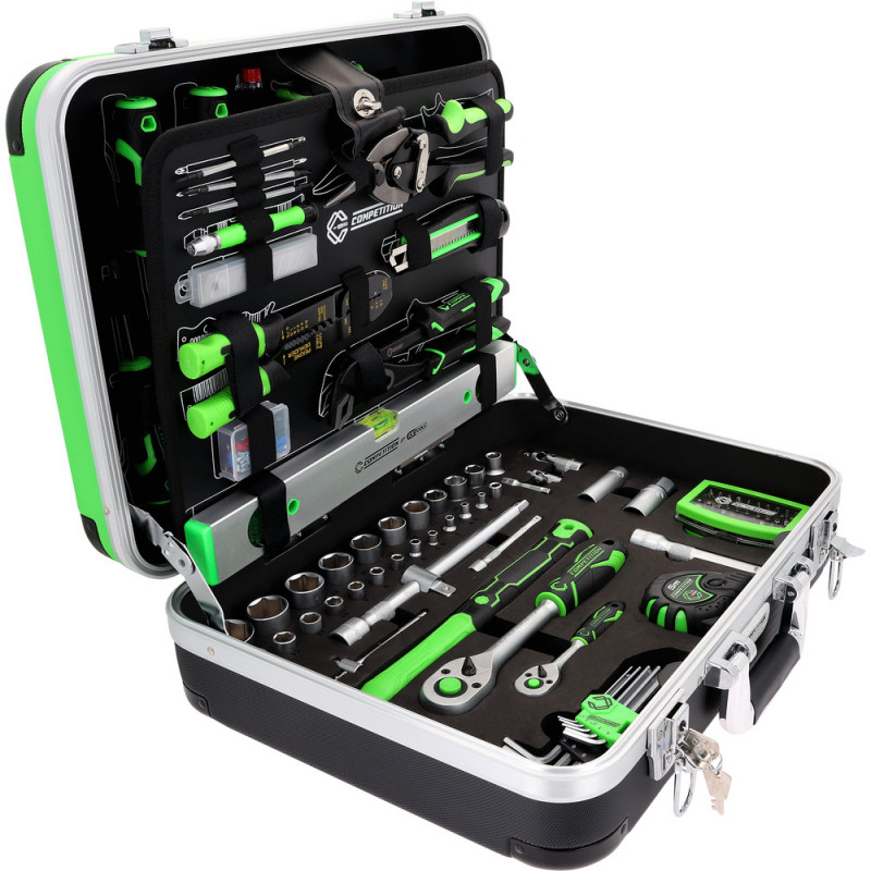 Coffret d'outillage généraliste COMPETITION 1/4"+1/2", 145 pcs - KSTools | 512.0145