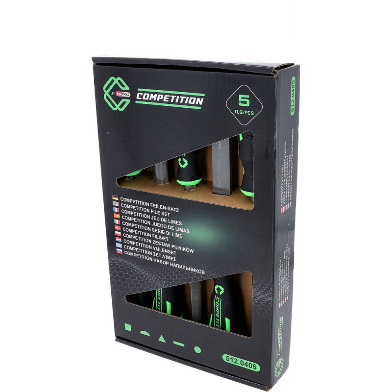Jeu de limes COMPETITION, 5 pcs - KSTools | 512.0405