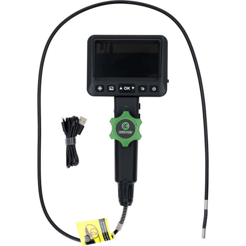 Vidéoscope COMPETITION HD avec sonde de caméra frontale flexible 180° et 0° Ø 6,0 mm - KSTools | 512.4600