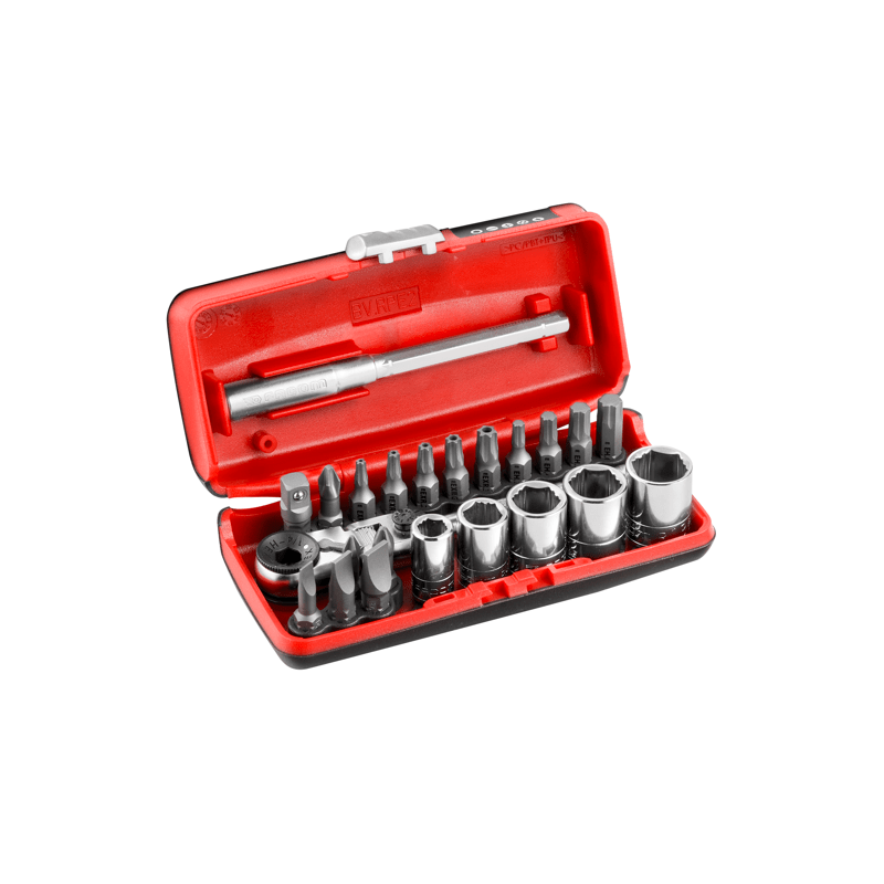 Composition serrage/vissage 1/4'' OGVGrip avec cliquet compact flex - FACOM | R1PICOGRPPB