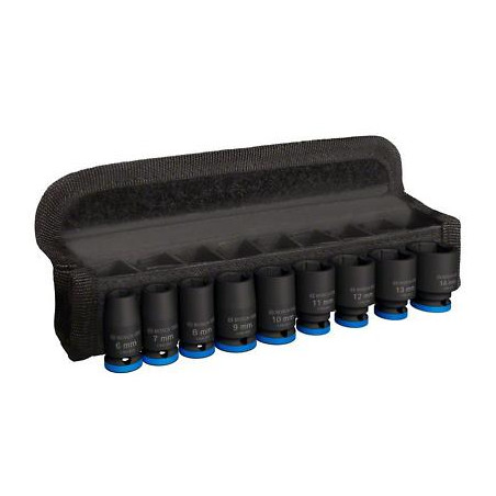 Set de 9 Douilles Impact PRO 6-14 25MM BOSCH | 2608003034