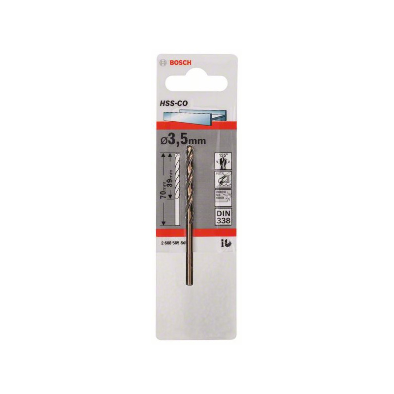 2608585845 Forets à métaux rectifiés HSS-Co, DIN 338 Accessoire Bosch pro outils