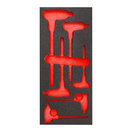 Module mousse de 6 clés en P - 6 pans - OGV® GRIP - FACOM | MODM.84HGRP