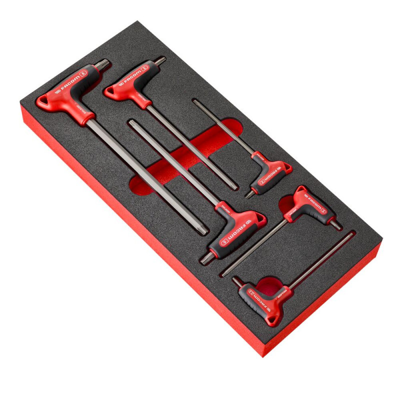 Module mousse de 6 clés en P - 6 pans - OGV® GRIP - FACOM | MODM.84HGRP