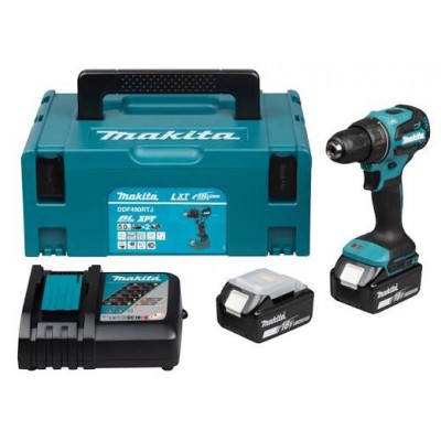 Perceuse visseuse 18 V Li-Ion 5 Ah BL1850B Ø 13 mm MAKITA | DDF490RTJ