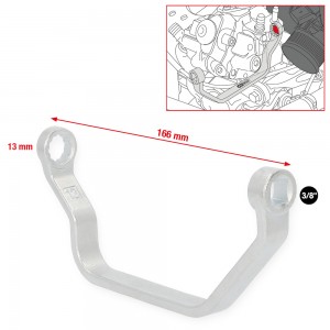 Clé à douille 3/8'' pour raccords à vis du collecteur d'admission pour VAG, 13 mm - KSTools | 150.2518