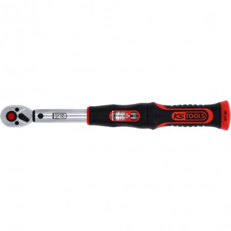 Clé dynamométrique à cliquet réversible INFINITOOL 1/4'', 5-25 Nm - KSTools | 516.9012