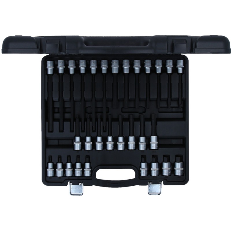 Coffret de douilles tournevis 1/2'' 6 pans, 30 pcs - KSTools | 911.4510