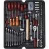 Coffret de maintenance F6  1/4'' - 1/2'' - douilles de 10 à 32 mm -  CHROMEmat - 136 pcs - KSTools | 911.0735