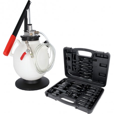 Dispositif de remplissage et de vidange d'huile de transmission avec adaptateur 23 pcs  - KSTools | 150.9105