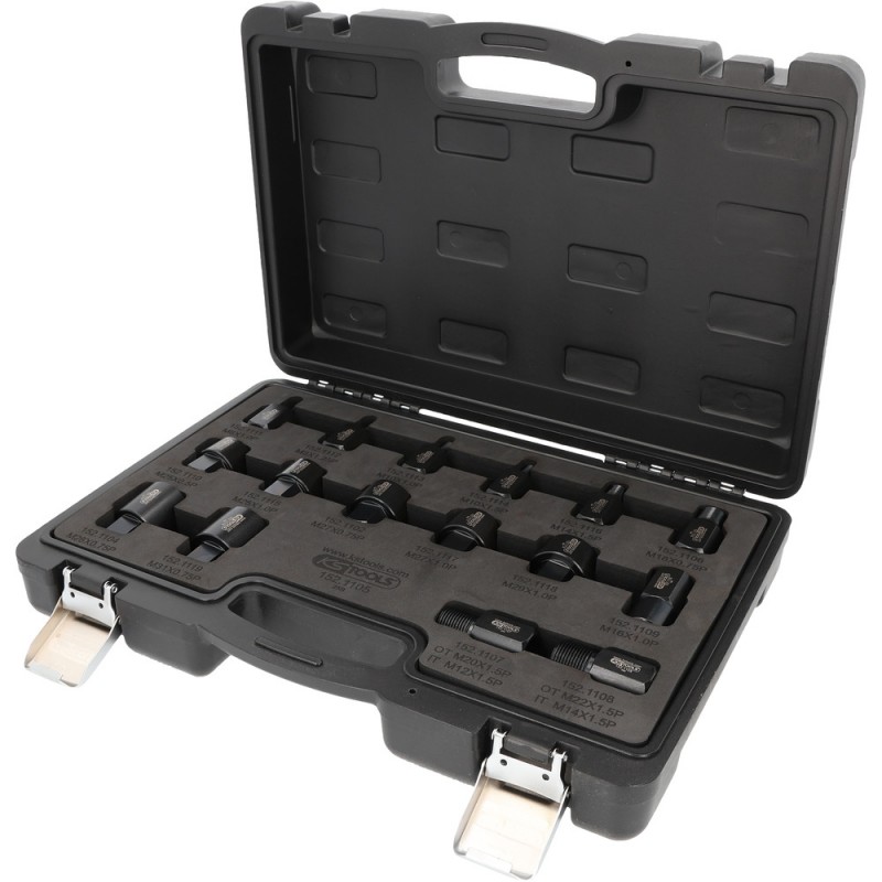 Jeu d’adaptateurs à visser pour extracteur d’injecteur, 16 pcs - KSTools | 152.1105