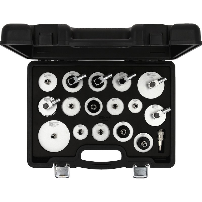 Jeu d’adaptateurs universels de manchon de purge pour la purge des freins, 17 pcs - KSTools | 160.0815