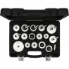Jeu d’adaptateurs universels de manchon de purge pour la purge des freins, 17 pcs - KSTools | 160.0815