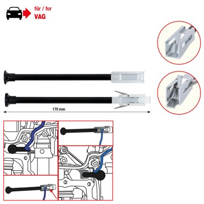 Jeu d’outils de montage et de démontage pour le connecteur de mécatronique VAG DSG - KSTools | 150.2495