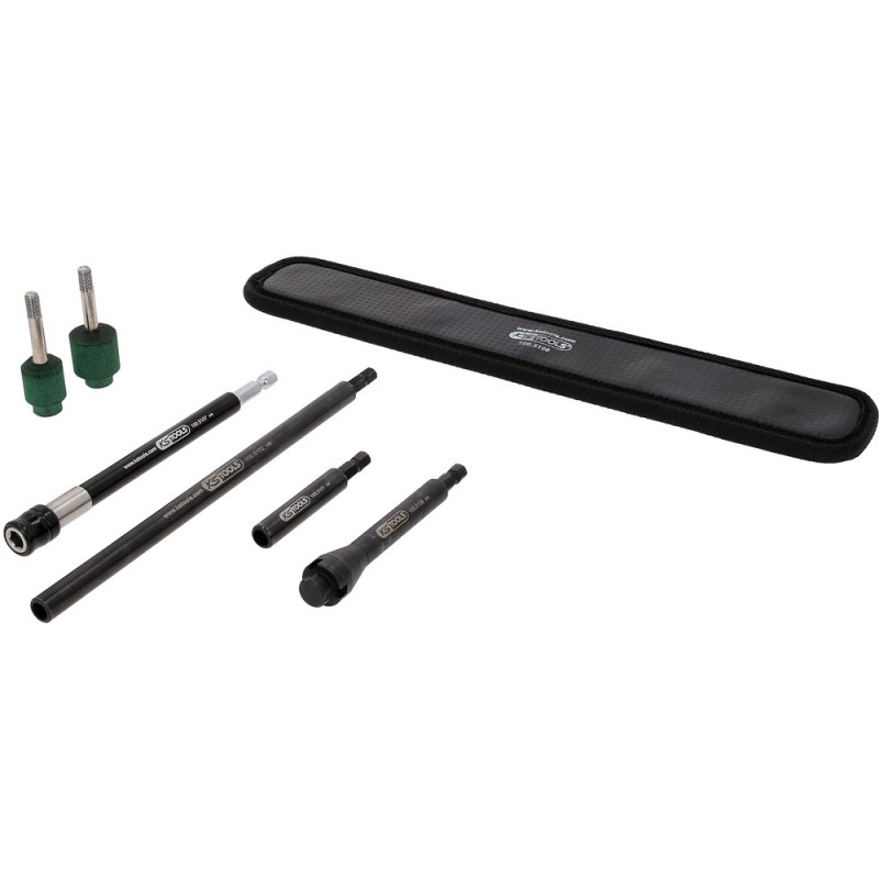 Jeu d’outils de nettoyage de siège de soupape pour jantes en alu, 7 pcs - KSTools | 100.5100