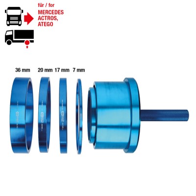 Jeu d’outils pour le montage de bagues d’étanchéité pour Mercedes, 7 pcs - KSTools | 460.5580