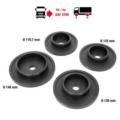 Jeu d’outils pour le montage et le démontage des roulements de moyeu pour DAF, 4 pcs - KSTools | 460.4350
