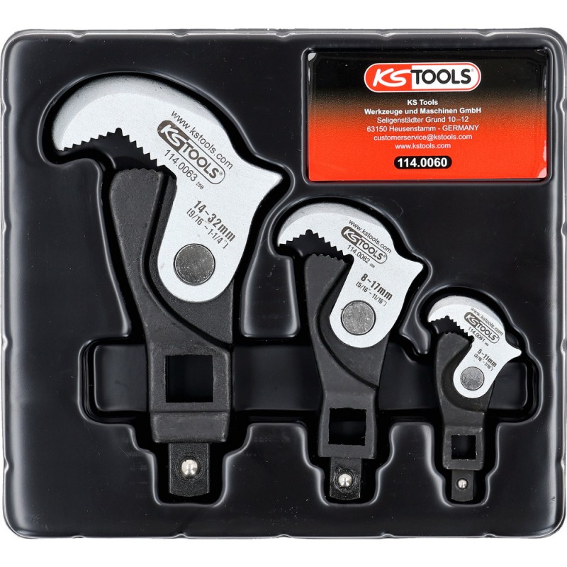 Jeu de clés multifonctions 1/4''  + 3/8''  + 1/2'' , 3 pcs - KSTools | 114.0060