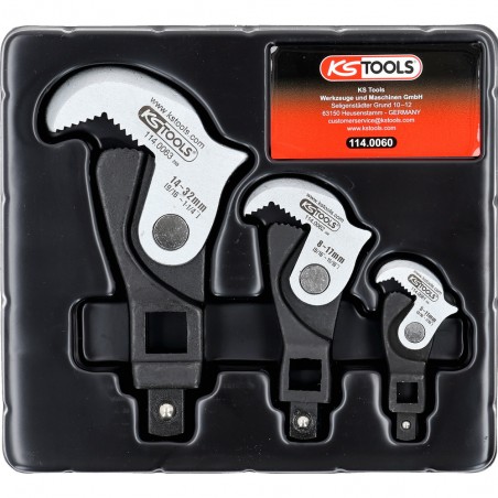 Jeu de clés multifonctions 1/4''  + 3/8''  + 1/2'' , 3 pcs - KSTools | 114.0060