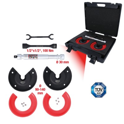 Jeu de compresseurs de ressorts télescopiques pour ressorts intérieurs pour Audi et Seat, 11 pcs - KSTools | 500.8765