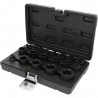 Jeu de douilles à choc TORX 1/4'' +3/8'' +1/2'' , 19 pcs - KSTools | 515.0119