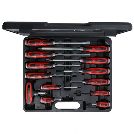 Jeu de tournevis a lame traversante ERGOTORQUEmax, 13 pcs. - KSTools | 151.1150