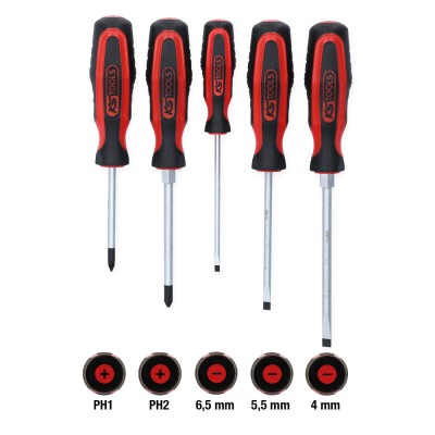 Jeu de tournevis ERGOTORQUEplus, 5 pcs - KSTools | 159.0005