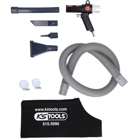 Pistolet de soufflage et d’aspiration à air comprimé, 145 mm - KSTools | 515.5090