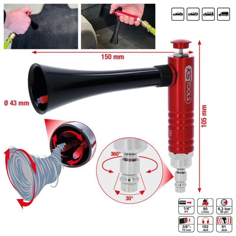 Pistolet pneumatique de soufflage - KSTools | 515.5595