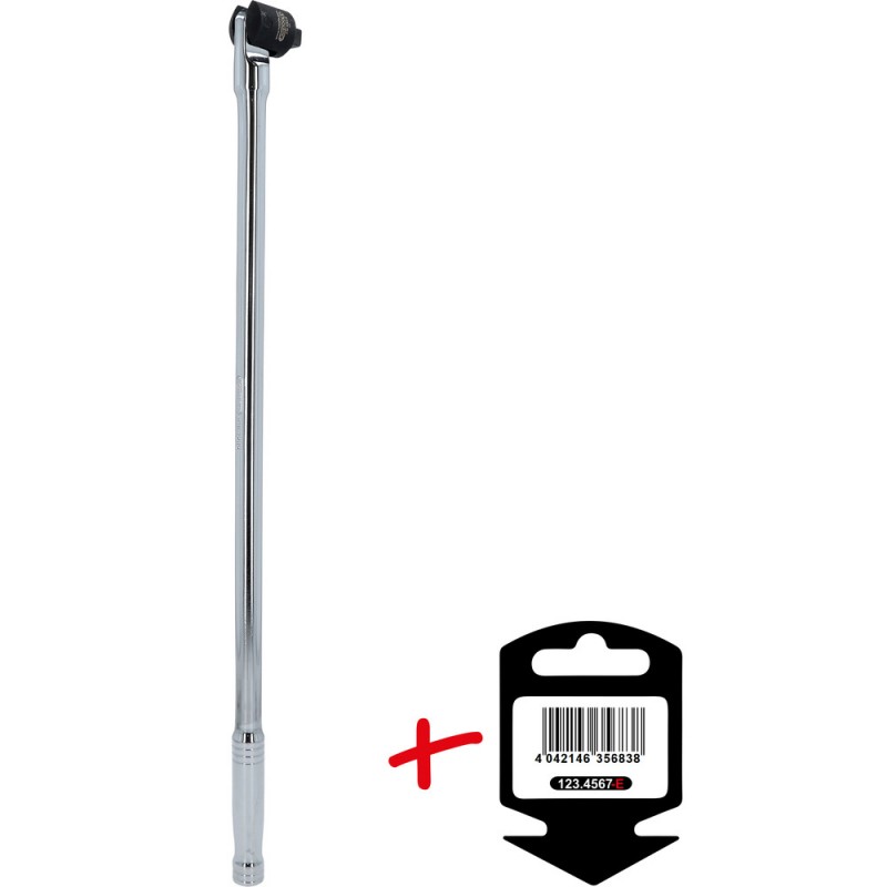 Poignée articulée longue 1/2'' CHROMEplus, 655mm  - sur carte - KSTools | 918.1292-E