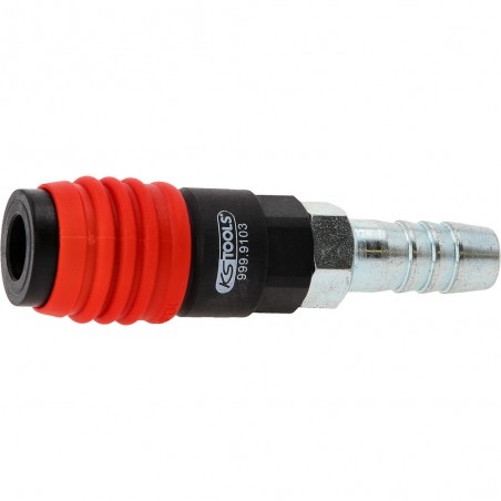 Raccord de sécurité à air comprimé universel 3-en-1, 14,5 mm avec raccord pour tuyau - KSTools | 999.9103