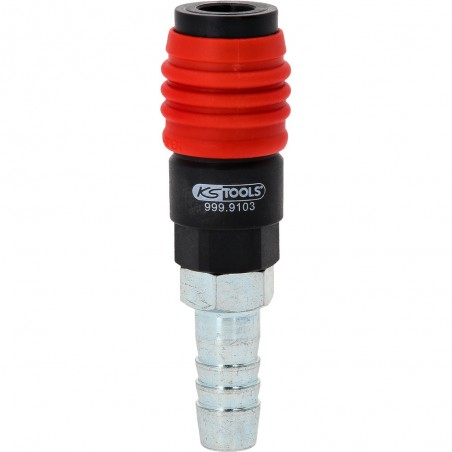 Raccord de sécurité à air comprimé universel 3-en-1, 14,5 mm avec raccord pour tuyau - KSTools | 999.9103