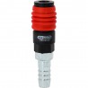 Raccord de sécurité à air comprimé universel 3-en-1, 14,5 mm avec raccord pour tuyau - KSTools | 999.9103