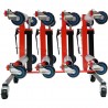 Support de rangement avec 4 chariots de manutention hydrauliques Performance  5 pcs - KSTools | 160.1220