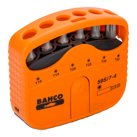 Jeu 7 embouts + 1 porte embou - Bahco | 59S/7-4