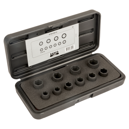 Jeu de douilles à choc 3/8 10PCS - Bahco | K7401M/10