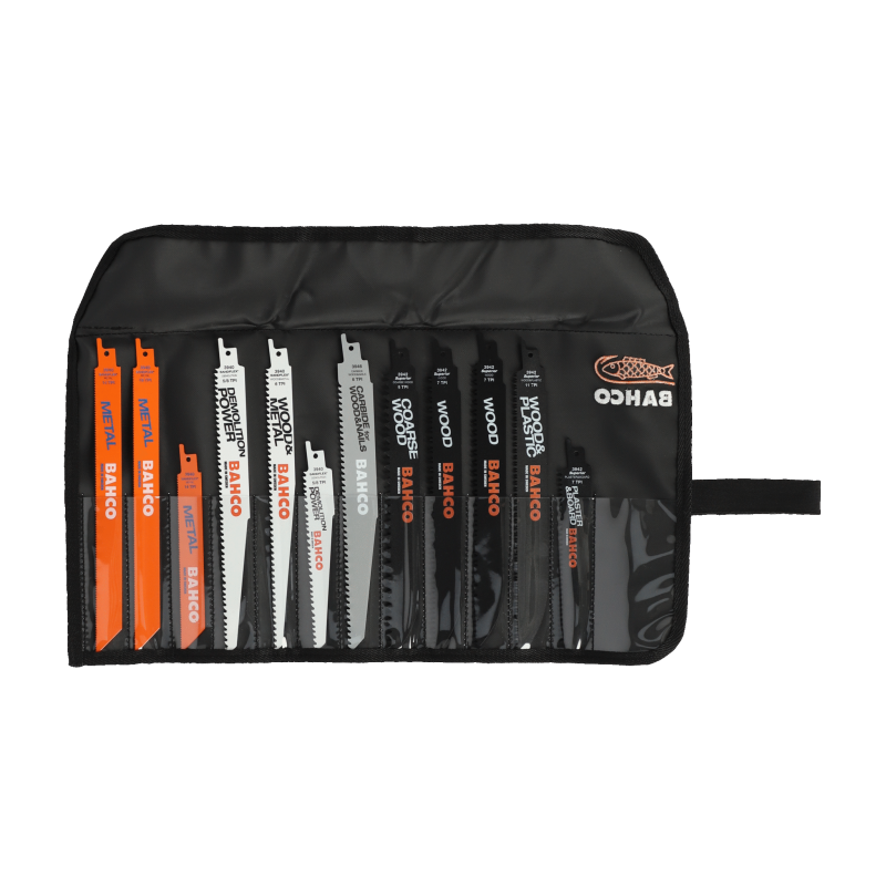 Jeu lames de scie sabre bois e - Bahco | 3942-WOOD-SET-12P
