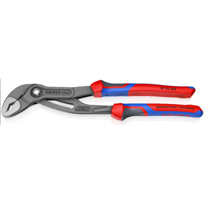 Pince multiprise Cobra® 300mm - Gainage bi-matière - Capacité 60mm - KNIPEX | 87 02 300