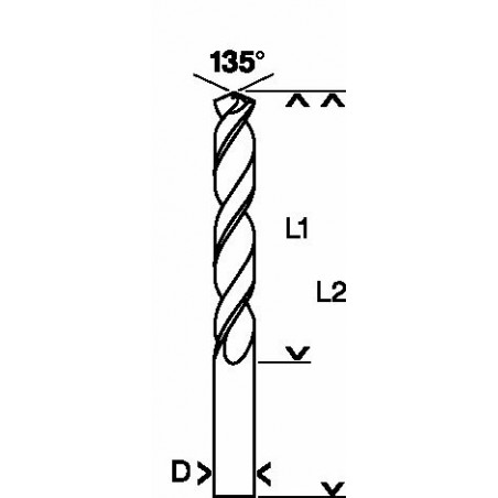 2608585860 Forets à métaux rectifiés HSS-Co, DIN 338 Accessoire Bosch pro outils