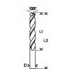 2608585860 Forets à métaux rectifiés HSS-Co, DIN 338 Accessoire Bosch pro outils